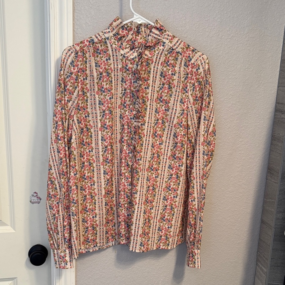 Floral Button Down Shirt - Multicolor
